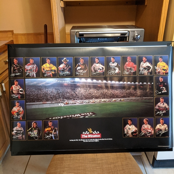 Nascar Other - Winston Nascar Racing Poster 1st time in history under lights
